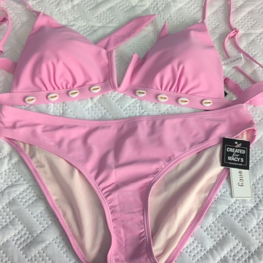 New Hula Honey Pink Bikini Set